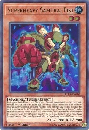 Superheavy Samurai Fist (BLLR-EN010) - Battles of Legend: Light's Revenge 1st Edition - Premium Yugioh Single from Konami - Just $0.26! Shop now at Game Crave Tournament Store