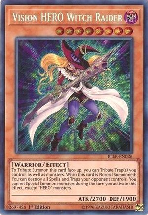 Vision HERO Witch Raider (BLLR-EN026) - Battles of Legend: Light's Revenge 1st Edition - Premium Yugioh Single from Konami - Just $0.26! Shop now at Game Crave Tournament Store