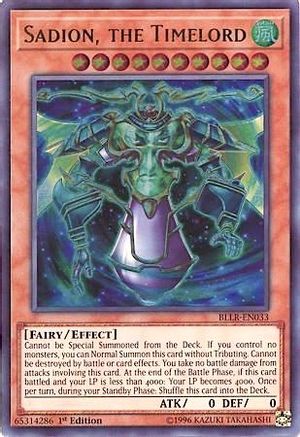 Sadion, the Timelord (BLLR-EN033) - Battles of Legend: Light's Revenge 1st Edition - Premium Yugioh Single from Konami - Just $0.25! Shop now at Game Crave Tournament Store