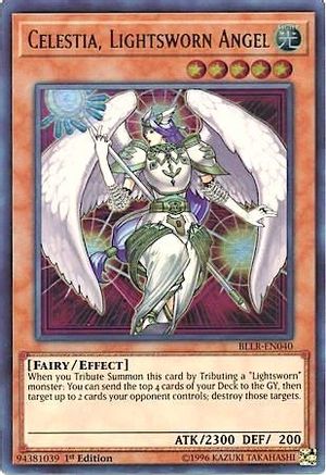 Celestia, Lightsworn Angel (BLLR-EN040) - Battles of Legend: Light's Revenge 1st Edition - Premium Yugioh Single from Konami - Just $0.70! Shop now at Game Crave Tournament Store
