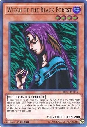 Witch of the Black Forest (BLLR-EN046) - Battles of Legend: Light's Revenge 1st Edition - Premium Yugioh Single from Konami - Just $1.06! Shop now at Game Crave Tournament Store