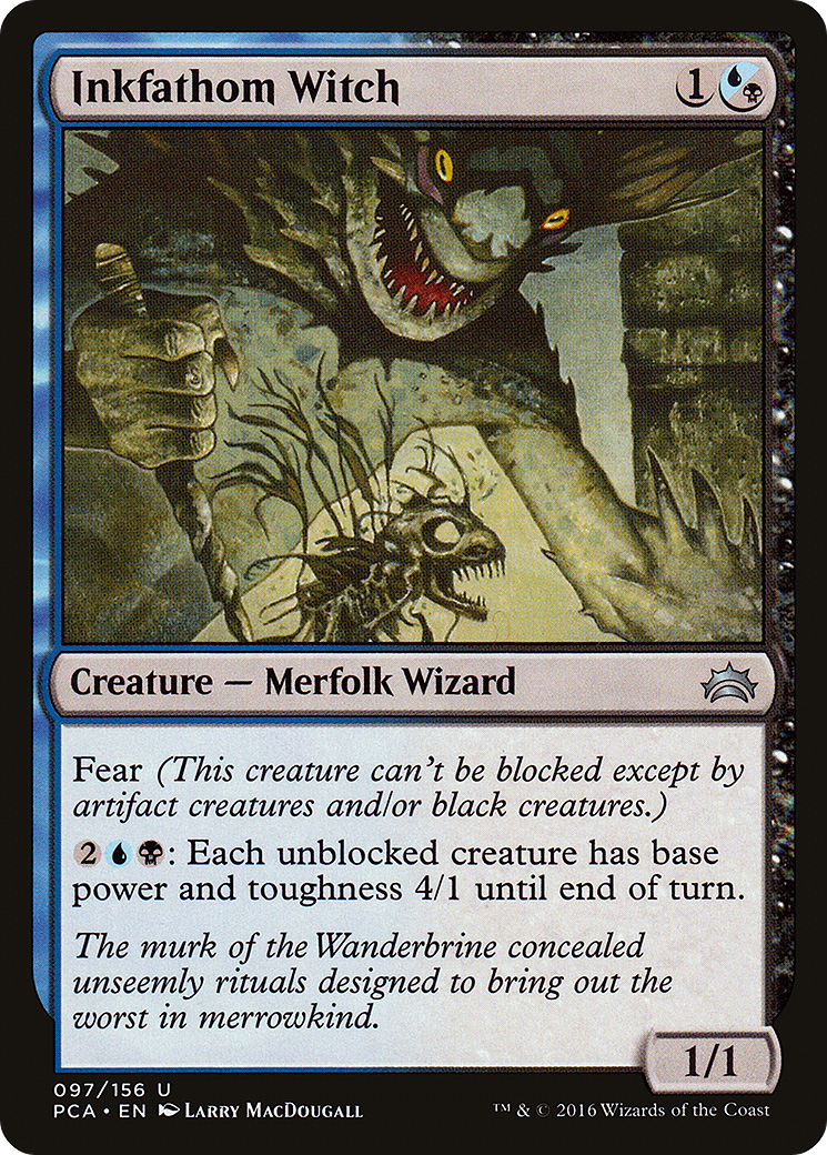 Inkfathom Witch (PCA-097) - Planechase Anthology - Premium MTG Single from Wizards of the Coast - Just $0.08! Shop now at Game Crave Tournament Store