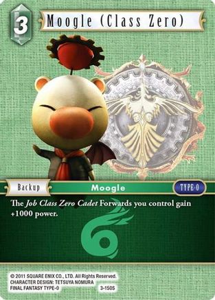 Moogle (Class Zero) (Starter) (OPUS III) Foil - Premium Final Fantasy Single from Opus III - Just $0.81! Shop now at Game Crave Tournament Store
