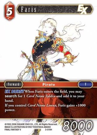 Faris EX (OPUS III) - Premium Final Fantasy Single from Opus III - Just $0.25! Shop now at Game Crave Tournament Store