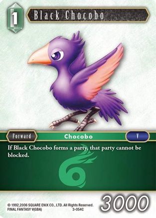 Black Chocobo (OPUS III) Foil - Premium Final Fantasy Single from Opus III - Just $0.94! Shop now at Game Crave Tournament Store