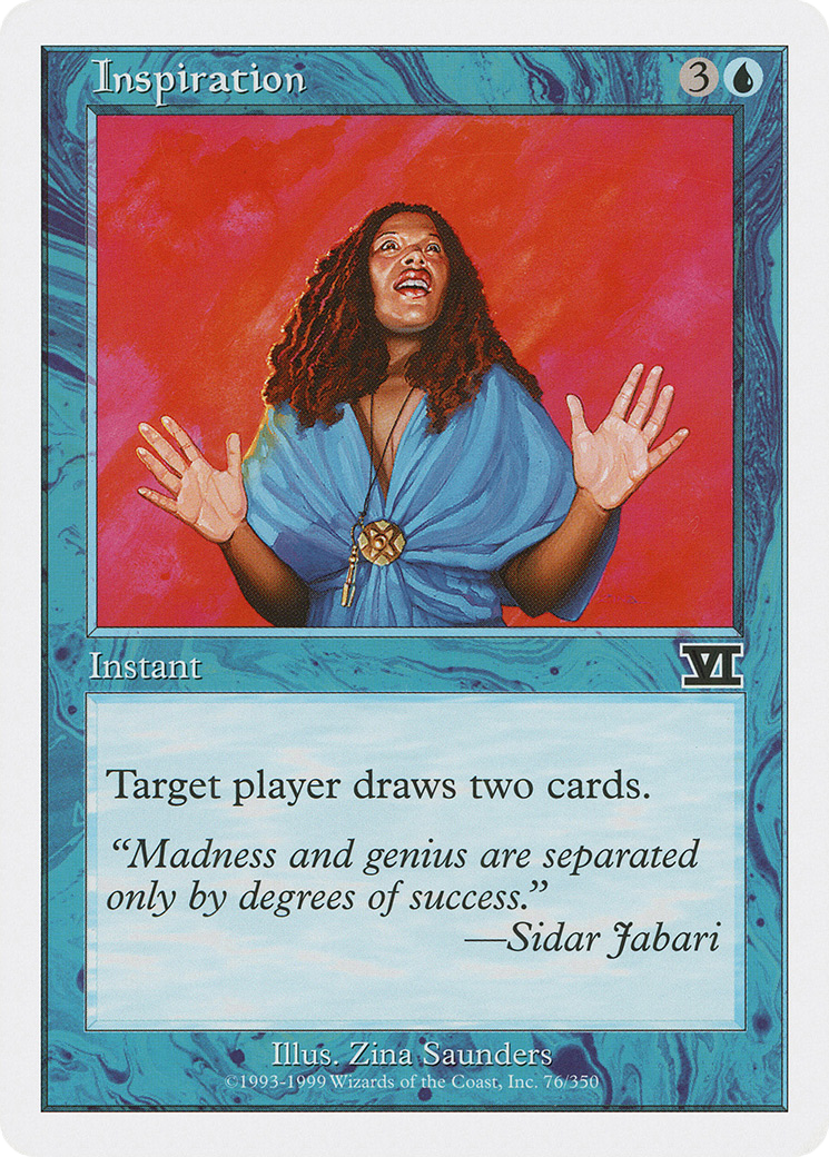 Inspiration (6ED-076) - Classic Sixth Edition - Premium MTG Single from Wizards of the Coast - Just $0.25! Shop now at Game Crave Tournament Store