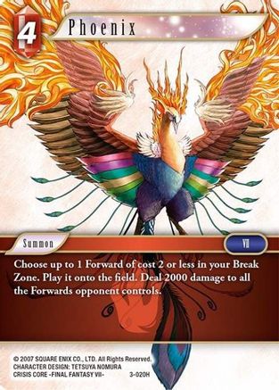 Phoenix (OPUS III) Foil - Premium Final Fantasy Single from Opus III - Just $3.59! Shop now at Game Crave Tournament Store