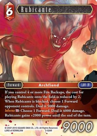 Rubicante (OPUS III) Foil - Premium Final Fantasy Single from Opus III - Just $0.39! Shop now at Game Crave Tournament Store
