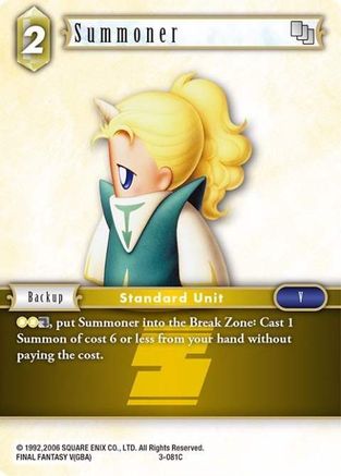 Summoner (3-081C) (OPUS III) - Premium Final Fantasy Single from Opus III - Just $0.25! Shop now at Game Crave Tournament Store