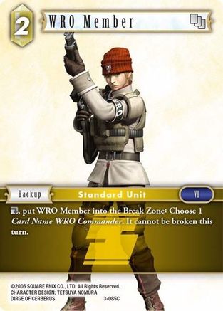 WRO Member (3-085C) (OPUS III) Foil - Premium Final Fantasy Single from Opus III - Just $0.25! Shop now at Game Crave Tournament Store