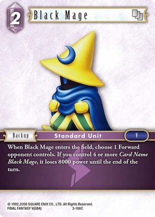 Black Mage (3-106C) (OPUS III) - Premium Final Fantasy Single from Opus III - Just $0.24! Shop now at Game Crave Tournament Store