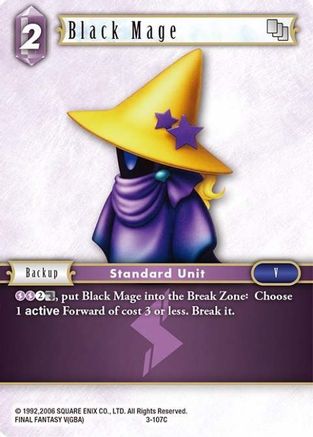 Black Mage (3-107C) (OPUS III) Foil - Premium Final Fantasy Single from Opus III - Just $0.25! Shop now at Game Crave Tournament Store