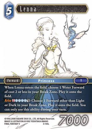 Lenna (OPUS III) Foil - Premium Final Fantasy Single from Opus III - Just $2.66! Shop now at Game Crave Tournament Store
