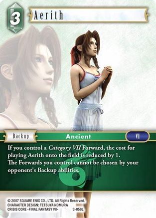 Aerith (OPUS III) Foil - Premium Final Fantasy Single from Opus III - Just $2.30! Shop now at Game Crave Tournament Store