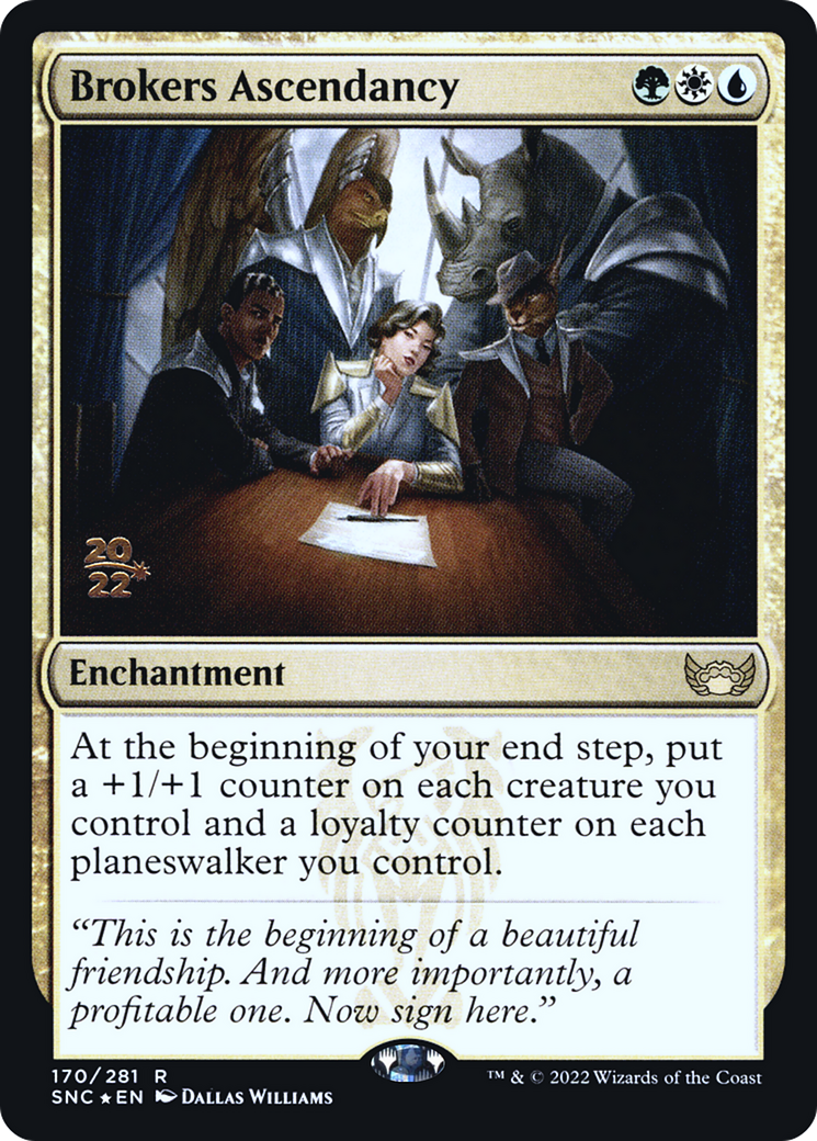 Brokers Ascendancy (PSNC-170S) - Streets of New Capenna Promos Foil - Premium MTG Single from Wizards of the Coast - Just $0.73! Shop now at Game Crave Tournament Store