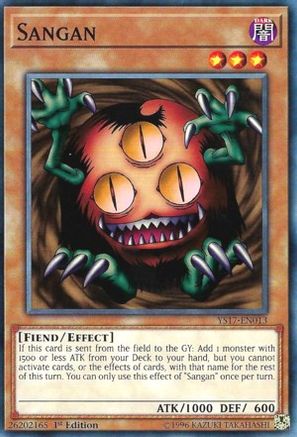 Sangan (YS17-EN013) - Starter Deck: Link Strike 1st Edition - Premium Yugioh Single from Konami - Just $0.27! Shop now at Game Crave Tournament Store