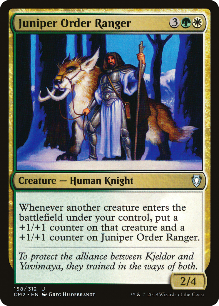 Juniper Order Ranger (CM2-158) - Commander Anthology Volume II - Premium MTG Single from Wizards of the Coast - Just $0.08! Shop now at Game Crave Tournament Store