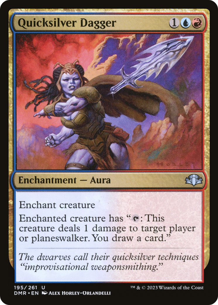 Quicksilver Dagger (DMR-195) - Dominaria Remastered - Premium MTG Single from Wizards of the Coast - Just $0.25! Shop now at Game Crave Tournament Store