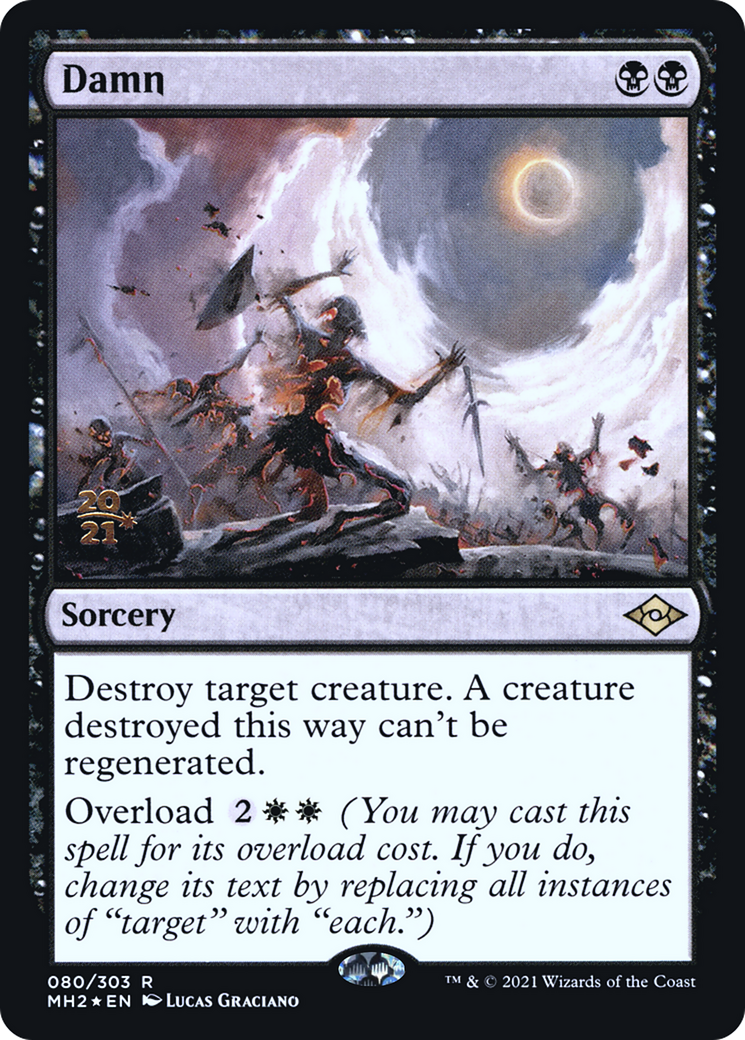 Damn (PMH2-80S) - Modern Horizons 2 Promos Foil - Premium MTG Single from Wizards of the Coast - Just $5.69! Shop now at Game Crave Tournament Store