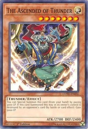 The Ascended of Thunder (COTD-EN036) - Code of the Duelist 1st Edition - Premium Yugioh Single from Konami - Just $0.32! Shop now at Game Crave Tournament Store