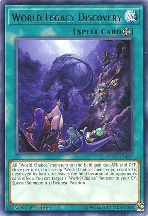 World Legacy Discovery (COTD-EN057) - Code of the Duelist Unlimited - Premium Yugioh Single from Konami - Just $0.25! Shop now at Game Crave Tournament Store