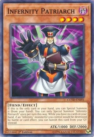 Infernity Patriarch (COTD-EN091) - Code of the Duelist 1st Edition - Premium Yugioh Single from Konami - Just $0.25! Shop now at Game Crave Tournament Store