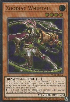 Zoodiac Whiptail (OP05-EN002) - OTS Tournament Pack 5 Unlimited - Premium Yugioh Single from Konami - Just $15.90! Shop now at Game Crave Tournament Store