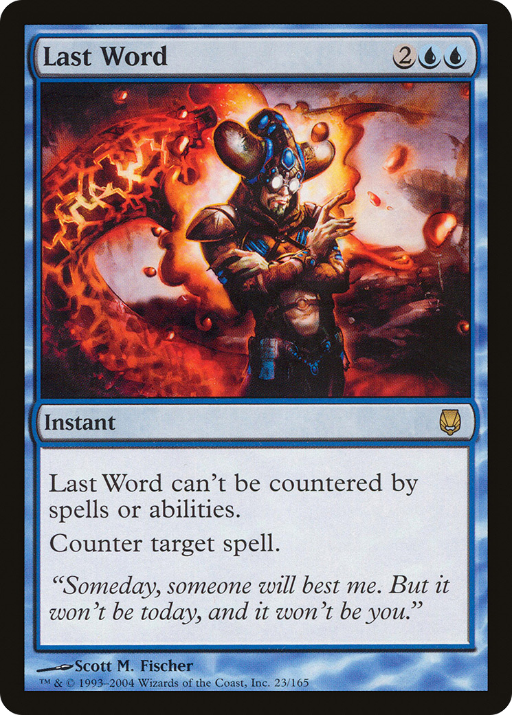 Last Word (DST-023) - Darksteel - Premium MTG Single from Wizards of the Coast - Just $0.15! Shop now at Game Crave Tournament Store