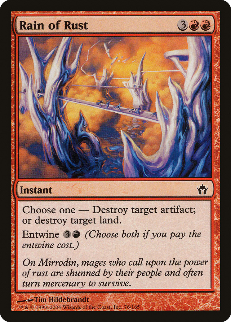 Rain of Rust (5DN-076) - Fifth Dawn - Premium MTG Single from Wizards of the Coast - Just $0.08! Shop now at Game Crave Tournament Store