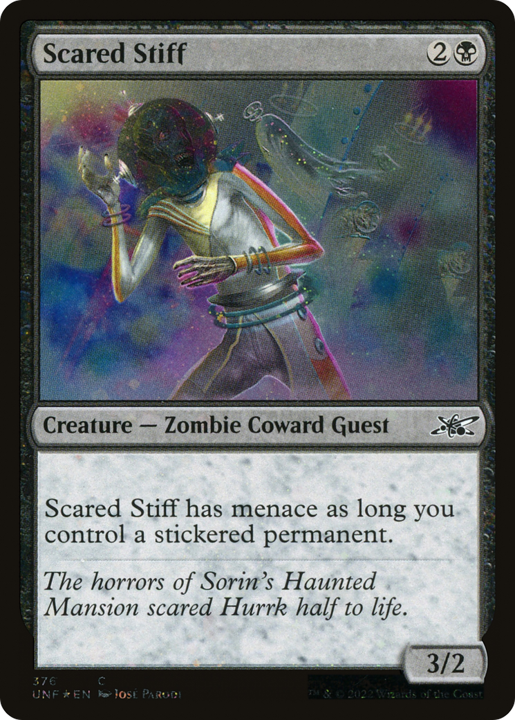 Scared Stiff (UNF-376) - Unfinity Foil - Premium MTG Single from Wizards of the Coast - Just $0.25! Shop now at Game Crave Tournament Store