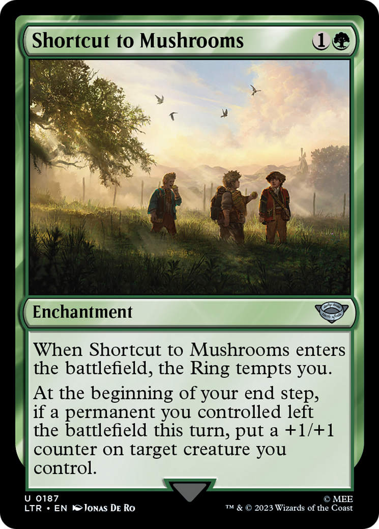 Shortcut to Mushrooms (LTR-187) - The Lord of the Rings: Tales of Middle-earth - Premium MTG Single from Wizards of the Coast - Just $0.08! Shop now at Game Crave Tournament Store