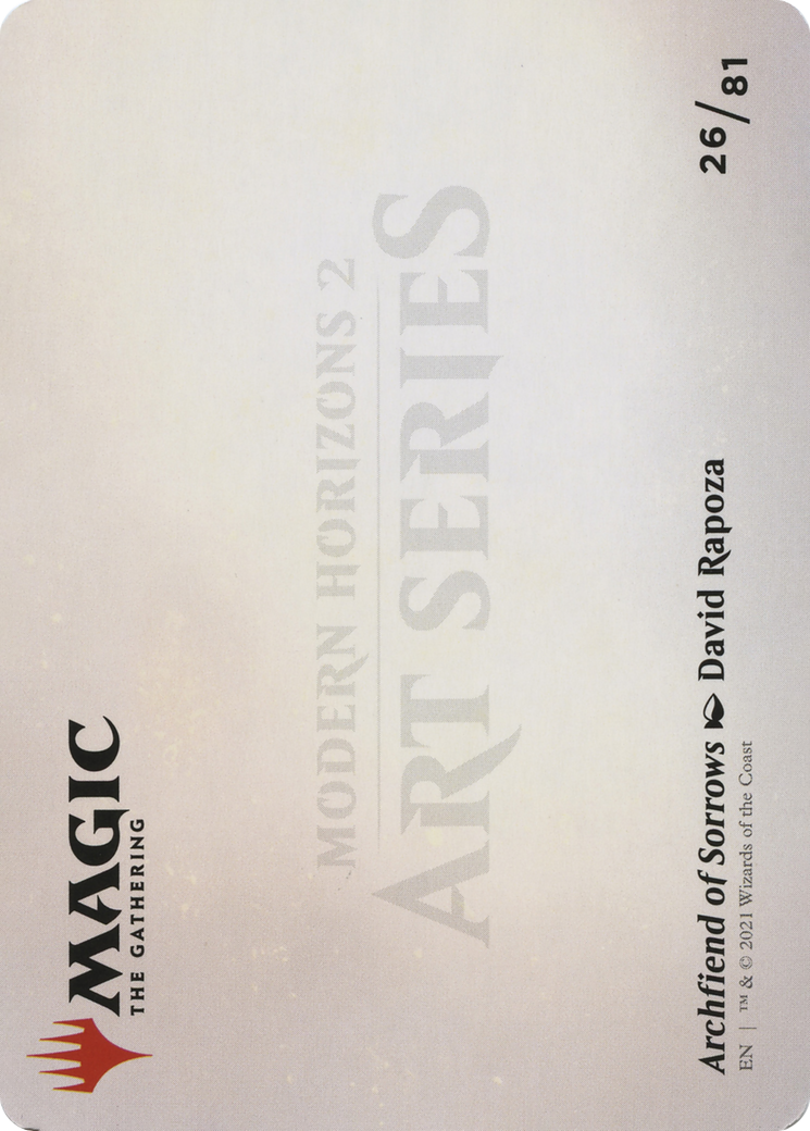 Archfiend of Sorrows // Archfiend of Sorrows (AMH2-026) - Modern Horizons 2 Art Series (Borderless) - Premium MTG Single from Wizards of the Coast - Just $0! Shop now at Game Crave Tournament Store