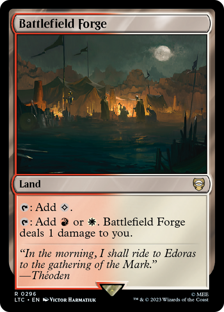 Battlefield Forge (LTC-296) - Tales of Middle-earth Commander - Premium MTG Single from Wizards of the Coast - Just $0.14! Shop now at Game Crave Tournament Store