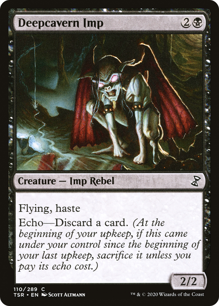 Deepcavern Imp (TSR-110) - Time Spiral Remastered Foil - Premium MTG Single from Wizards of the Coast - Just $0.25! Shop now at Game Crave Tournament Store