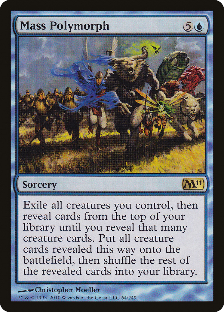 Mass Polymorph (M11-064) - Magic 2011 Foil - Premium MTG Single from Wizards of the Coast - Just $0.52! Shop now at Game Crave Tournament Store