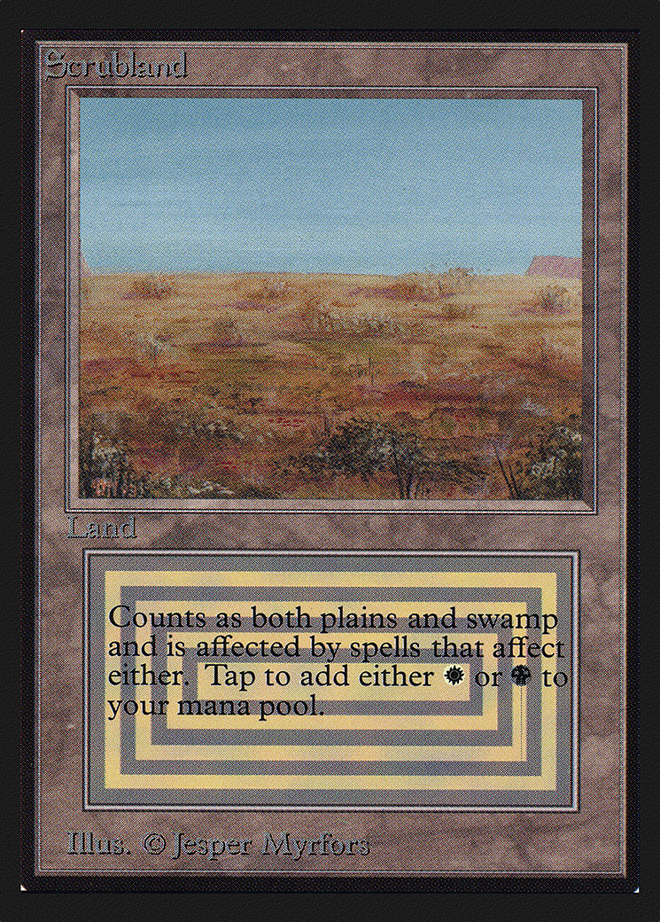 Scrubland (CEI-282) - Intl. Collectors' Edition - Premium MTG Single from Wizards of the Coast - Just $46.80! Shop now at Game Crave Tournament Store