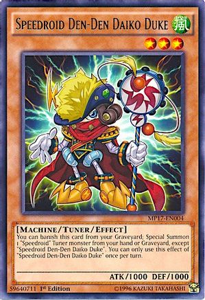 Speedroid Den-Den Daiko Duke (MP17-EN004) - 2017 Mega-Tins Mega Pack 1st Edition - Premium Yugioh Single from Konami - Just $0.40! Shop now at Game Crave Tournament Store