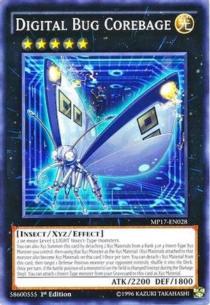 Digital Bug Corebage (MP17-EN028) - 2017 Mega-Tins Mega Pack 1st Edition - Premium Yugioh Single from Konami - Just $0.25! Shop now at Game Crave Tournament Store