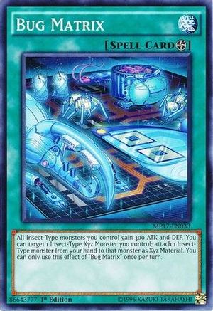 Bug Matrix (MP17-EN033) - 2017 Mega-Tins Mega Pack 1st Edition - Premium Yugioh Single from Konami - Just $0.25! Shop now at Game Crave Tournament Store