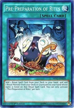 Pre-Preparation of Rites (MP17-EN034) - 2017 Mega-Tins Mega Pack 1st Edition - Premium Yugioh Single from Konami - Just $0.34! Shop now at Game Crave Tournament Store