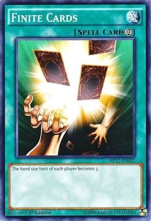 Finite Cards (MP17-EN037) - 2017 Mega-Tins Mega Pack 1st Edition - Premium Yugioh Single from Konami - Just $0.25! Shop now at Game Crave Tournament Store