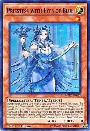 Priestess with Eyes of Blue (MP17-EN055) - 2017 Mega-Tins Mega Pack 1st Edition - Premium Yugioh Single from Konami - Just $0.25! Shop now at Game Crave Tournament Store