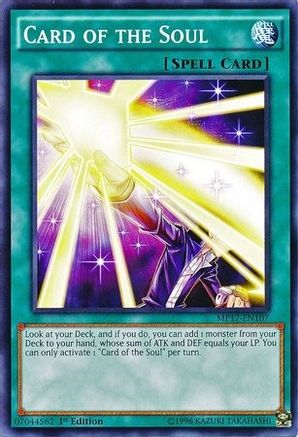 Card of the Soul (MP17-EN107) - 2017 Mega-Tins Mega Pack 1st Edition - Premium Yugioh Single from Konami - Just $0.25! Shop now at Game Crave Tournament Store