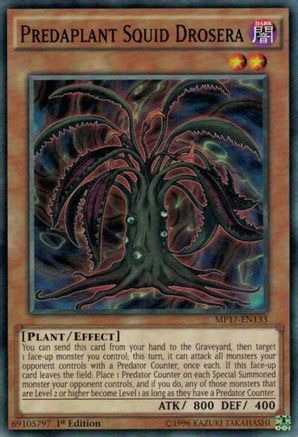 Predaplant Squid Drosera (MP17-EN133) - 2017 Mega-Tins Mega Pack 1st Edition - Premium Yugioh Single from Konami - Just $0.25! Shop now at Game Crave Tournament Store