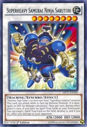 Superheavy Samurai Ninja Sarutobi (MP17-EN149) - 2017 Mega-Tins Mega Pack 1st Edition - Premium Yugioh Single from Konami - Just $0.58! Shop now at Game Crave Tournament Store