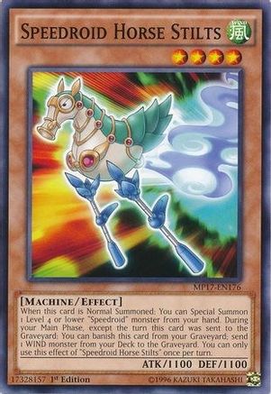 Speedroid Horse Stilts (MP17-EN176) - 2017 Mega-Tins Mega Pack 1st Edition - Premium Yugioh Single from Konami - Just $0.08! Shop now at Game Crave Tournament Store
