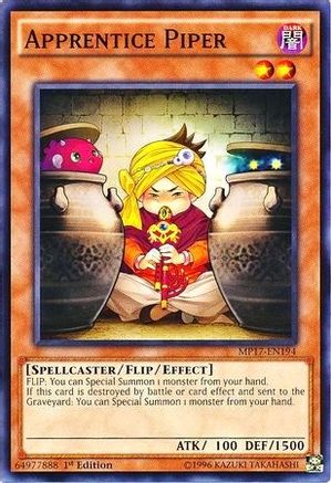 Apprentice Piper (MP17-EN194) - 2017 Mega-Tins Mega Pack 1st Edition - Premium Yugioh Single from Konami - Just $0.30! Shop now at Game Crave Tournament Store