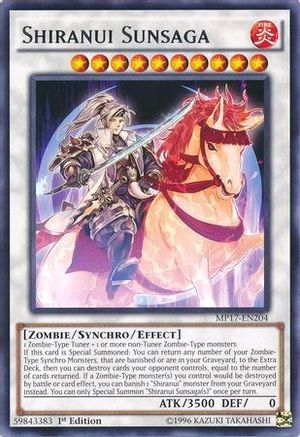 Shiranui Sunsaga (MP17-EN204) - 2017 Mega-Tins Mega Pack 1st Edition - Premium Yugioh Single from Konami - Just $0.36! Shop now at Game Crave Tournament Store
