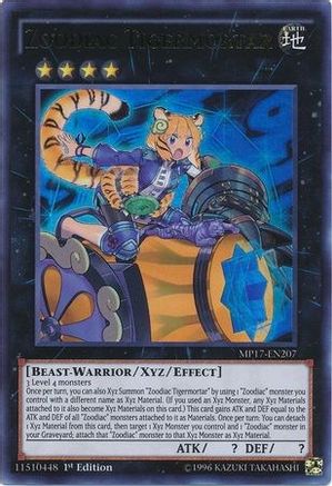 Zoodiac Tigermortar (MP17-EN207) - 2017 Mega-Tins Mega Pack 1st Edition - Premium Yugioh Single from Konami - Just $0.88! Shop now at Game Crave Tournament Store