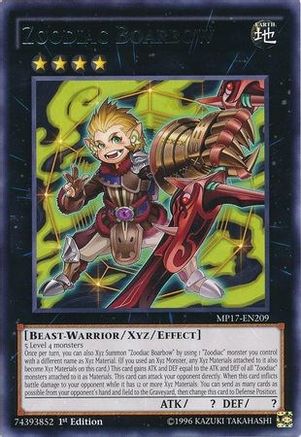 Zoodiac Boarbow (MP17-EN209) - 2017 Mega-Tins Mega Pack 1st Edition - Premium Yugioh Single from Konami - Just $0.60! Shop now at Game Crave Tournament Store